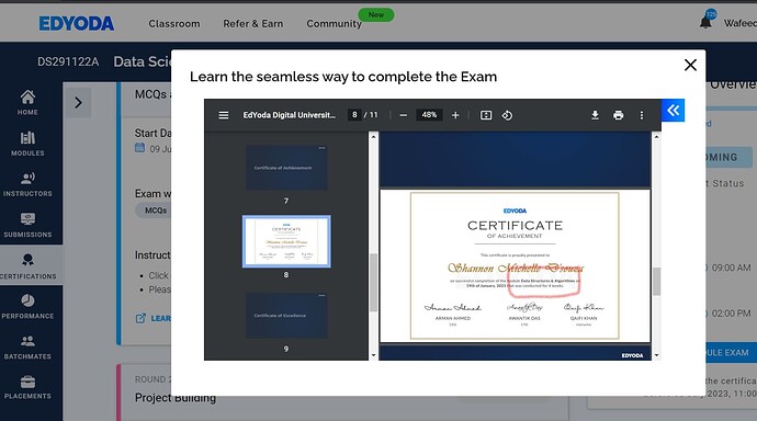 DS Certification Exam Certificate DS Certification Practice Resources